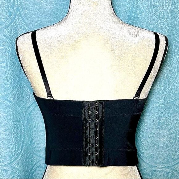Charmian Vegan Leather Bustier Corset Top Sz XL - Picture 5 of 9